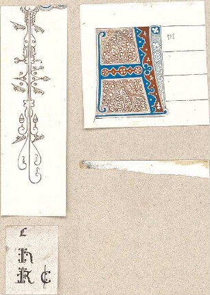 Hoffstadt, Friedrich; Kassette 4: Mappe IX.3, Buchstaben (1318-1335) - Ansichten