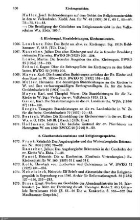 6. Glaubensbekenntnisse und Religionsgespräche