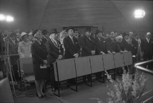 Einweihung der neuen Synagoge mit Gemeindezentrum der jüdischen Gemeinde Karlsruhe in der Knielinger Allee