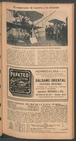 El emperador de Austria y la aviación