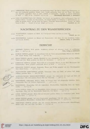 Teppiche (Nr. 412-424)