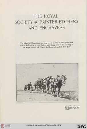 81: The Royal Society of Painter-Etchers and Engravers