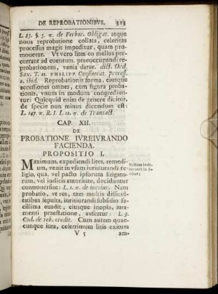 Cap. XII. De Probatione Iureiurando Facienda.
