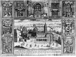 Stichserie zu den wichtigsten Kirchen Roms, Santa Maria Maggiore und ihre wichtigsten Altäre
