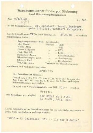 Borchardt, Horst, Dr.