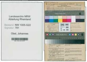 Entnazifizierung Johannes Obst , geb. 07.04.1906 (Kaufm.Angestellter)