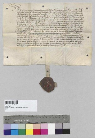 Herzog Heinrich [XVI.] von Bayern verleiht an Heinrich den Päzinger, Bürger zu Landshut, das Erbrecht auf einer Hube zu Langenvils. S: Herzog Heinrich [XVI.] von Bayern