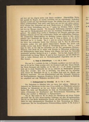 7. Stellungskampf im Oberelsaß