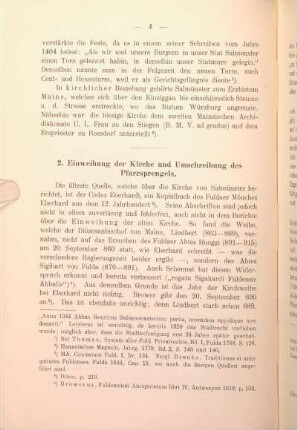 2. Einweihung der Kirche und Umschreibung des Pfarrsprengels.