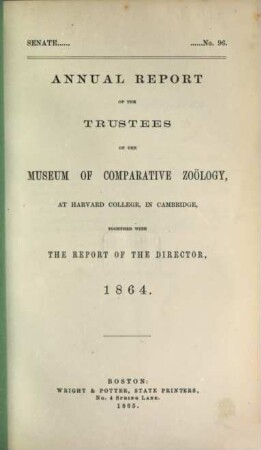 Annual report. 1864