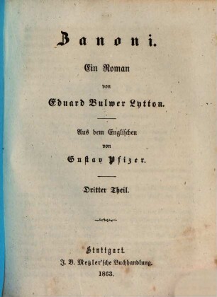 Ed. Bulwer Lytton's sämmtl. Romane, 85,3