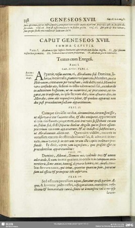 Caput Geneseos XVIII.