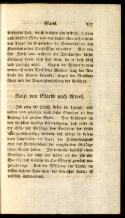 Reise von Glaris nach Altorf