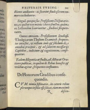 2. De Honorum Gradibus consequendis.
