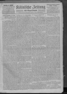 Kölnische Zeitung. 1803-1945