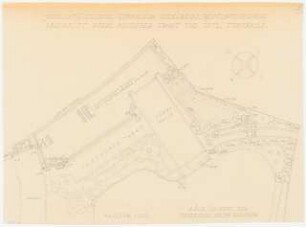 Staatliches Nicolaus-Cusanus-Gymnasium, Bonn-Bad Godesberg: Bepflanzungsplan an den Abschnitten nördl. musischer Trakt und östl. Turnhalle 1:200
