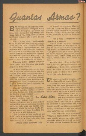 Quantas armas? : [Pequena novella]