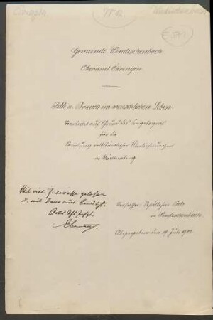 Konferenzaufsatz Windischenbach OA Öhringen II