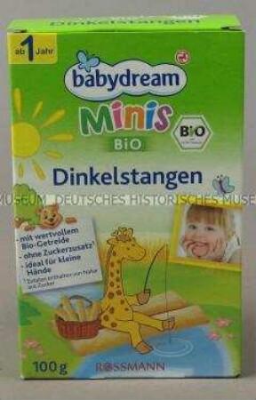 Babynahrung: Bio Dinkelstangen, Leerkarton