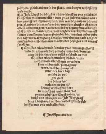 WElt ir hören gesanges schall/ Keyser Künig || Hertzog Graue all/