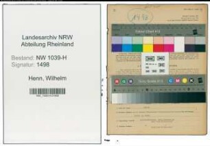 Entnazifizierung Wilhelm Henn , geb. 28.07.1900 (Haendler)
