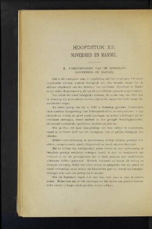 A. Verrichtingen van de Afdeeling Nijverheid en Handel.