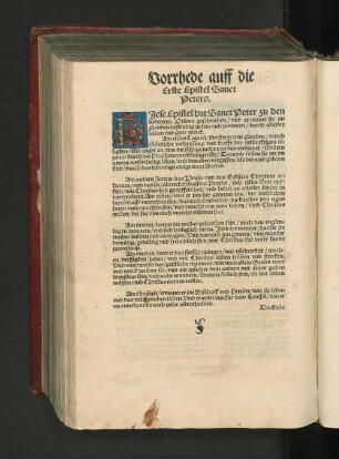Vorrhede auff die Erste Epistel Sanct Peters.
