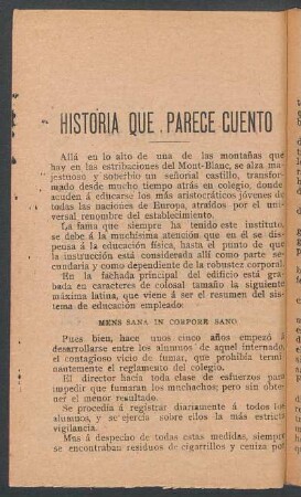 Historia que parece cuento
