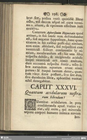 Caput XXXVI. Quantum acidularum nostrarum bibendum?