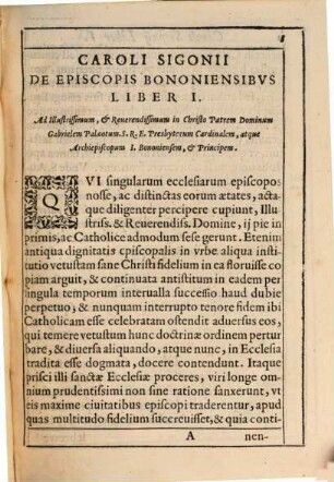 De episcopis Bononiensibus libri quinque