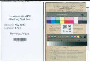 Entnazifizierung August Neuhaus , geb. 05.12.1892 (Lehrer)