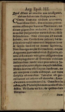 Arg. Epist. III.