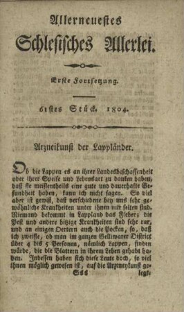 61stes Stück. 1804.