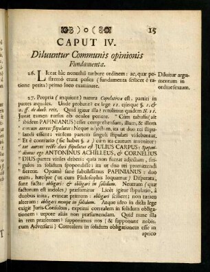 15-26, Caput IV - VI