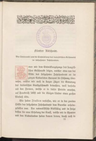 Fünfter Abschnitt. Der Jesuitenstil und die Entwicklung des französischen Geschmacks im siebzehnten Jahrhundert.
