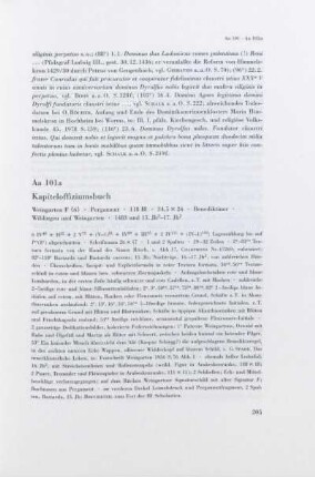 Aa 101a. Kapiteloffiziumsbuch