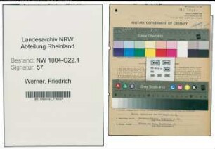 Entnazifizierung Friedrich Werner , geb. 04.08.1905 (Ingenieur)