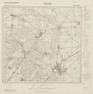4042 Zahna, Topographische Karte 1:25000 (4cm - Karte)