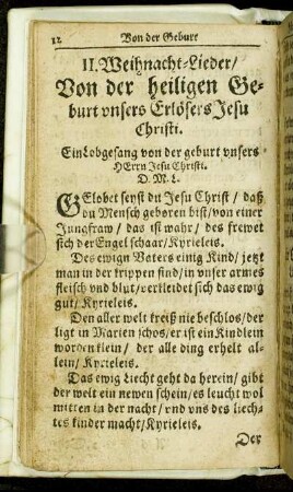 II. Weihnacht-Lieder.