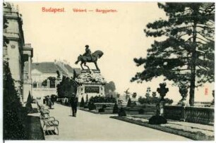 Budapest. Burggarten mit Prinz-Eugen-Denkmal