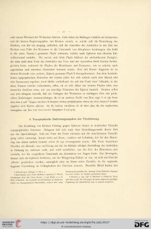 4. Topographische Entfernungsangaben der Überlieferung
