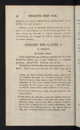 56-207, Codices Mss. Latini