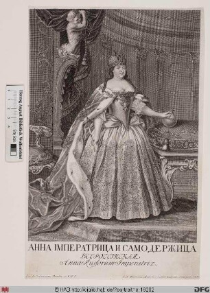Bildnis Anna Iwanowna, Kaiserin von Russland (reg. 1730-40)
