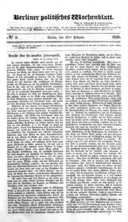 No 9, 27. Februar 1836