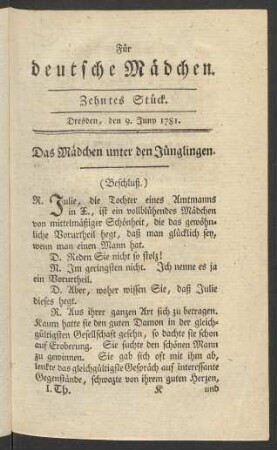 Zehntes Stück