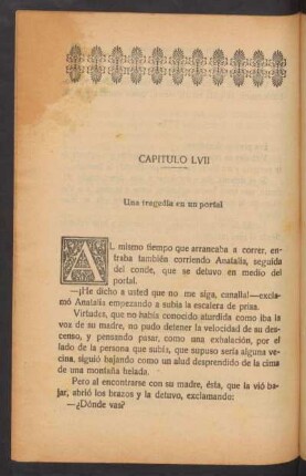 Capítulo LVII - Una tragedia en un portal