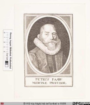 Bildnis Pieter Pauw (Paaw), (lat. Petrus Pavius)