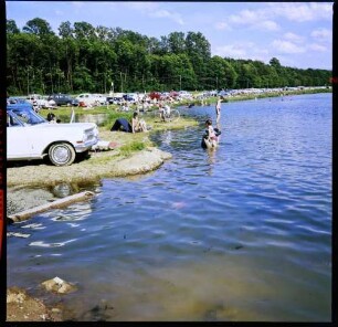 Freiburg: Badebetrieb am Baggersee Landwasser