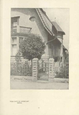 Villa Back in Darmstadt. Detail