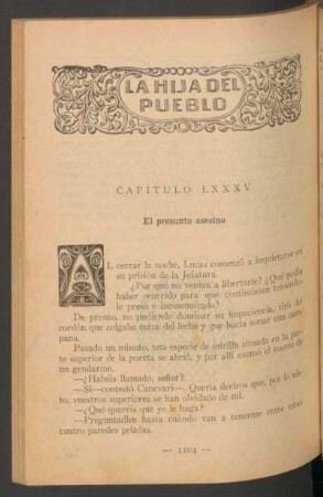 Capítulo LXXXV - El presunto asesino